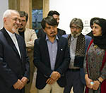 Iranian FM Visits Afghan Art Exhibit, Wishes Peace in World